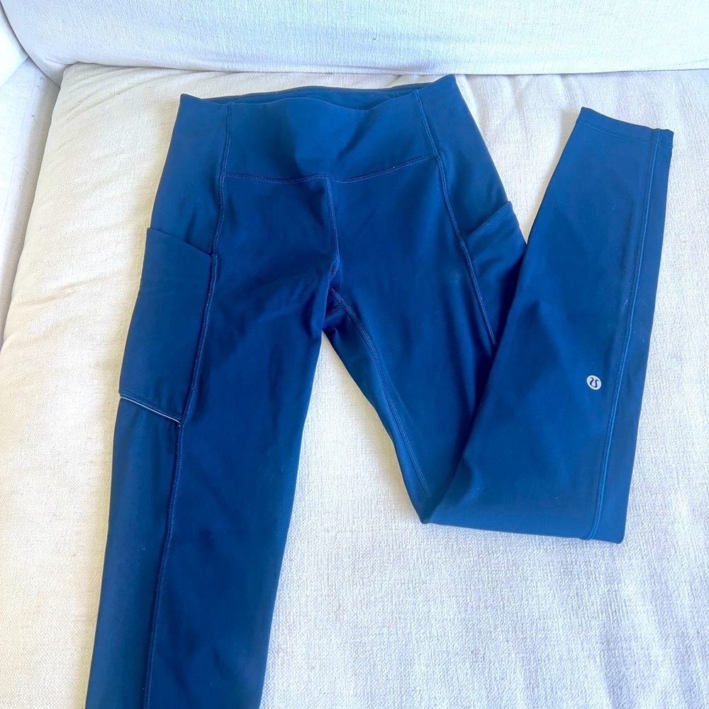 Lululemon navy leggings 4